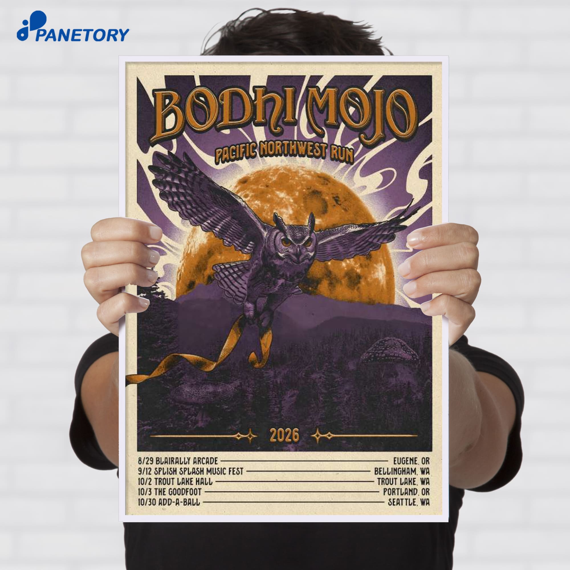 Bodhi Mojo Pacific Northwest Run Tour 2026 Poster Bodhi Mojo Pacific Northwest Run Tour 2026 Poster