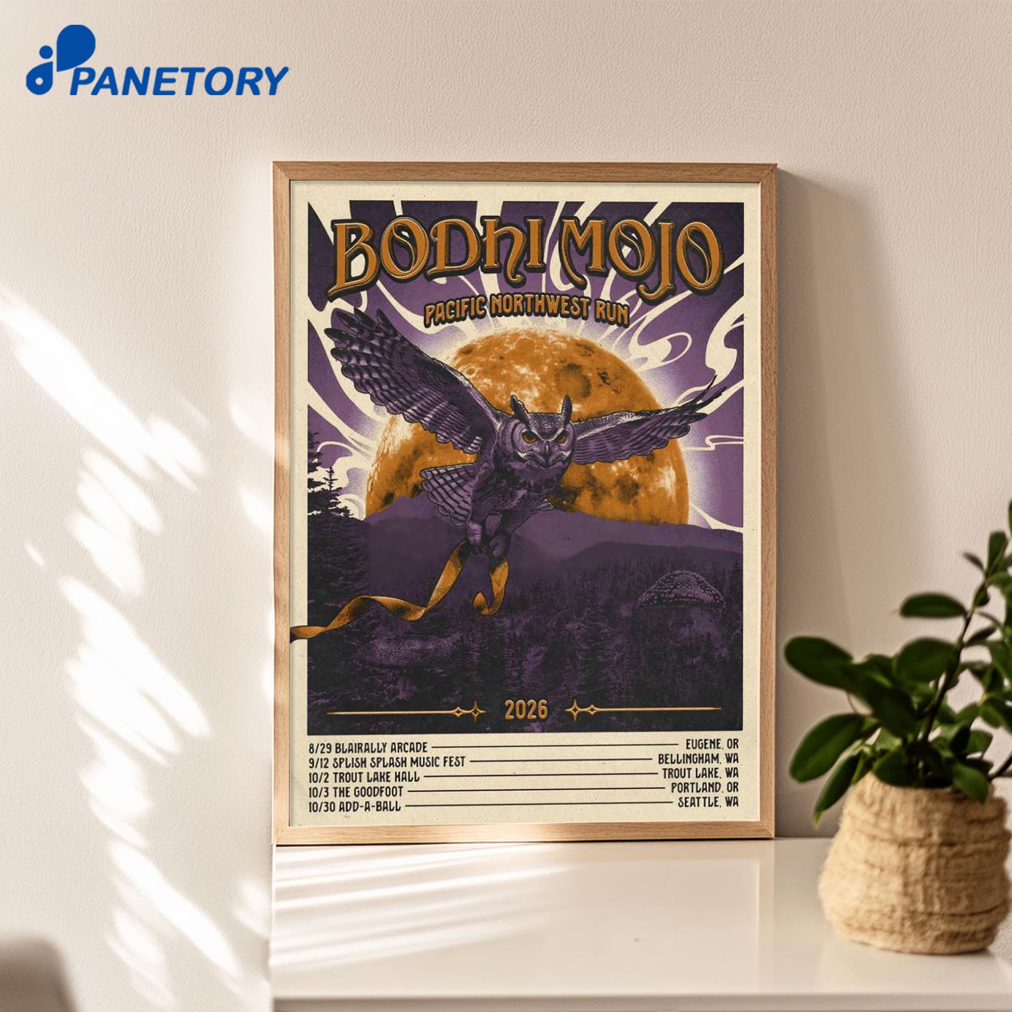 Bodhi Mojo Pacific Northwest Run Tour 2026 Poster Bodhi Mojo Pacific Northwest Run Tour 2026 Poster