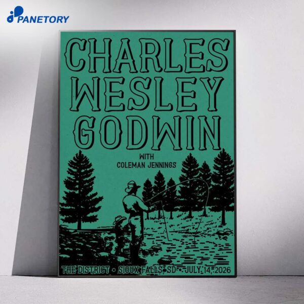Charles Wesley Godwin Sioux Falls Tour Jul 14 2026 Poster