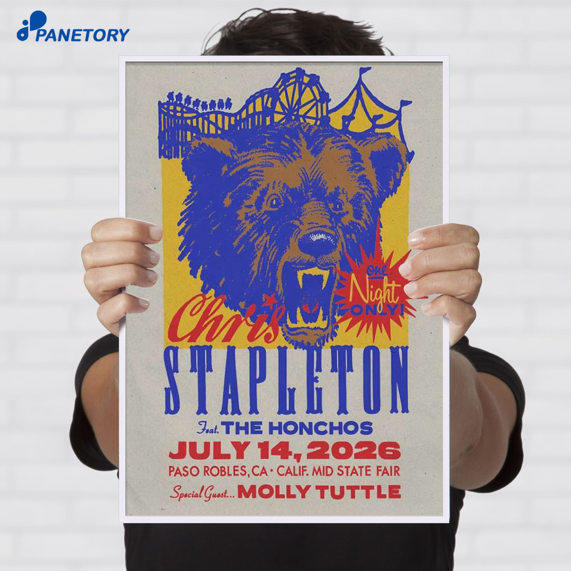 Chris Stapleton California Mid State Fair Paso Robles Ca Jul 14 2026 Poster Chris Stapleton California Mid State Fair Paso Robles Ca Jul 14 2026 Poster
