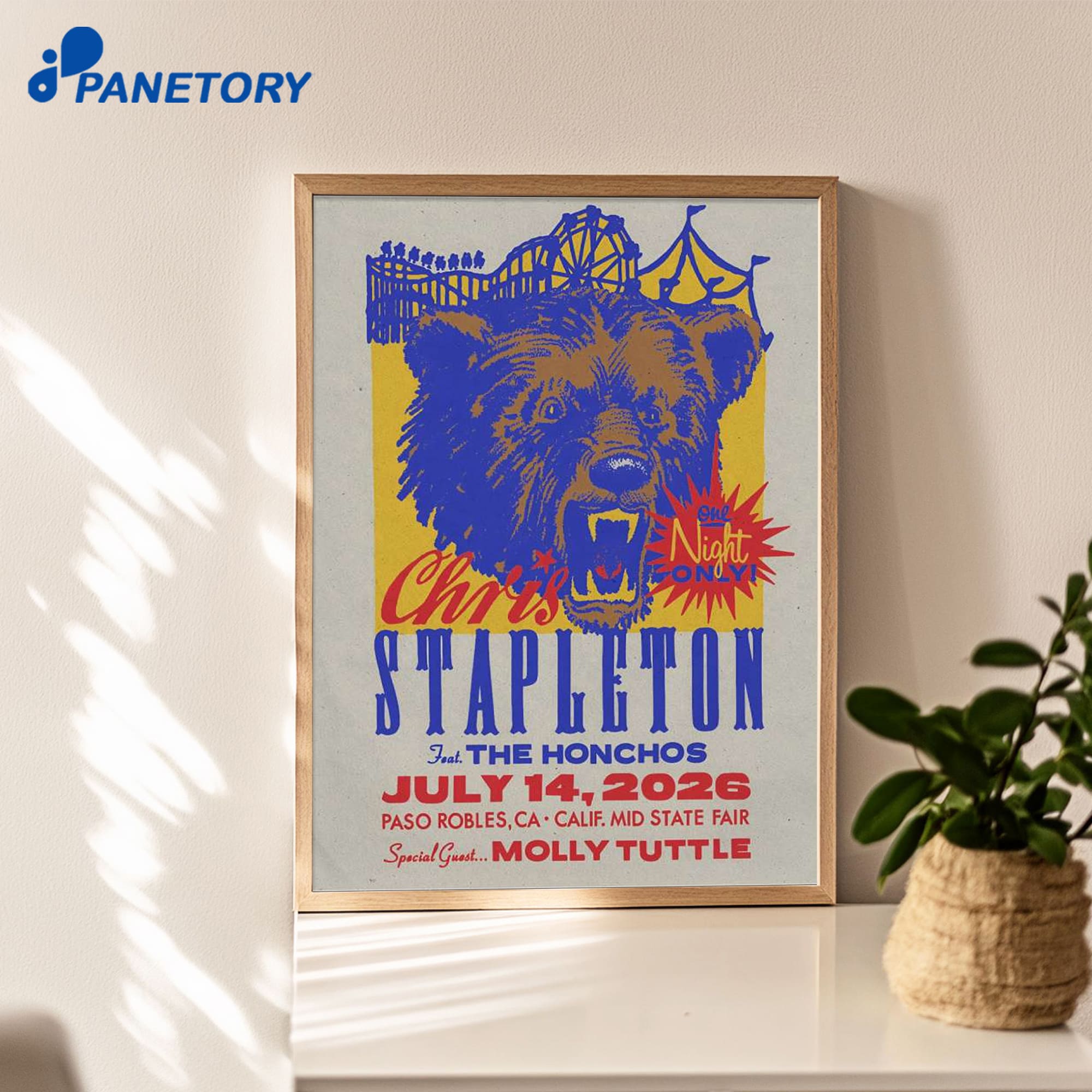 Chris Stapleton California Mid State Fair Paso Robles Ca Jul 14 2026 Poster Chris Stapleton California Mid State Fair Paso Robles Ca Jul 14 2026 Poster
