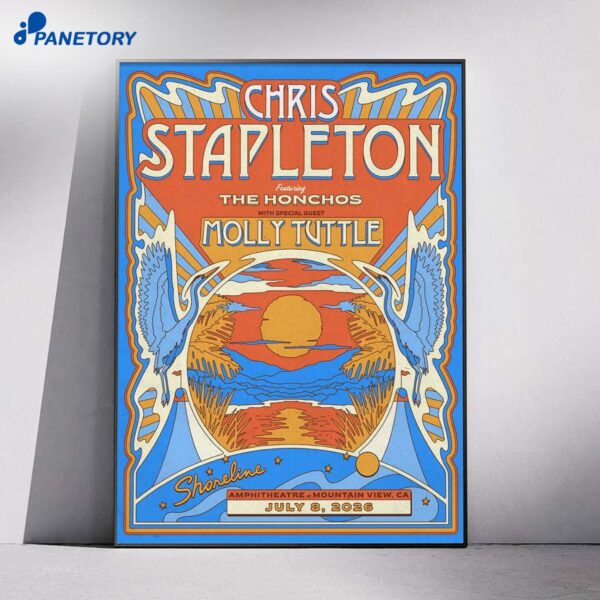 Chris Stapleton Mountain View CA Tour Jul 026 Poster