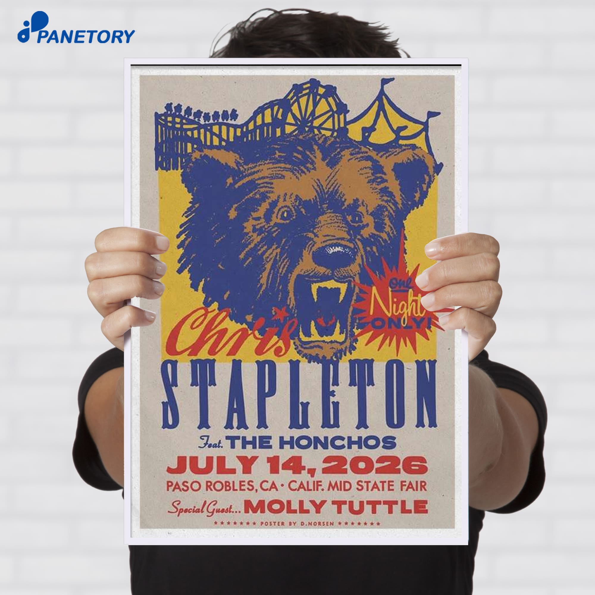 Chris Stapleton Paso Robles Jul 14 2026 Poster Chris Stapleton Paso Robles Jul 14 2026 Poster