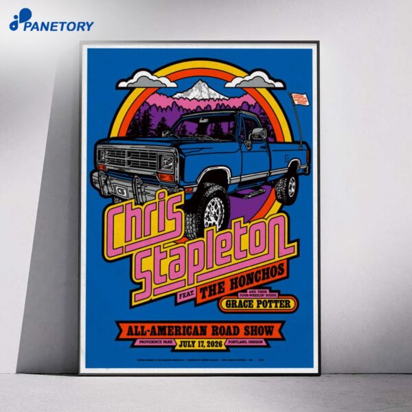 Chris Stapleton Providence Park Portland Oregon Jul 17 2026 Poster