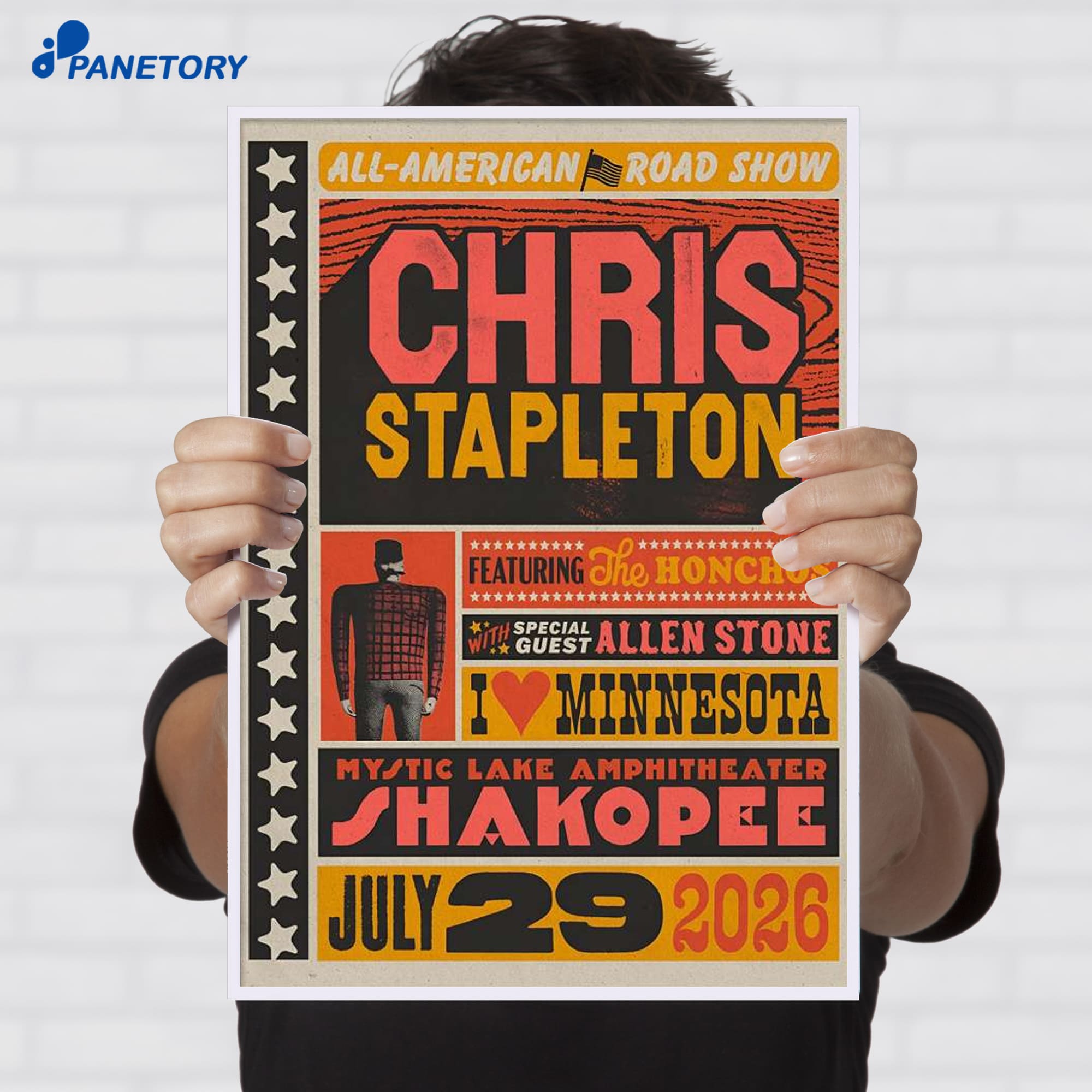 Chris Stapleton Shakopee Mn Jul 29 2026 Poster Chris Stapleton Shakopee Mn Jul 29 2026 Poster