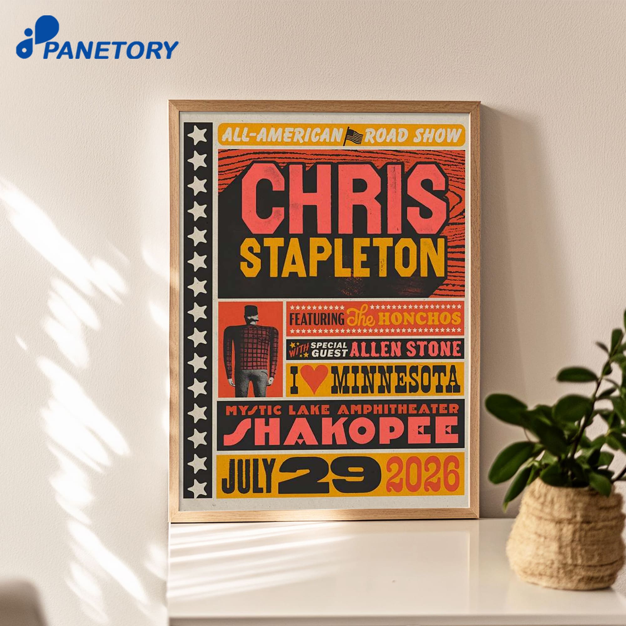Chris Stapleton Shakopee Mn Jul 29 2026 Poster Chris Stapleton Shakopee Mn Jul 29 2026 Poster