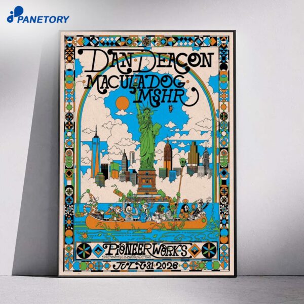 Dan Deacon Macula Dog And MSHR Main Hall Jul 31 2026 Poster