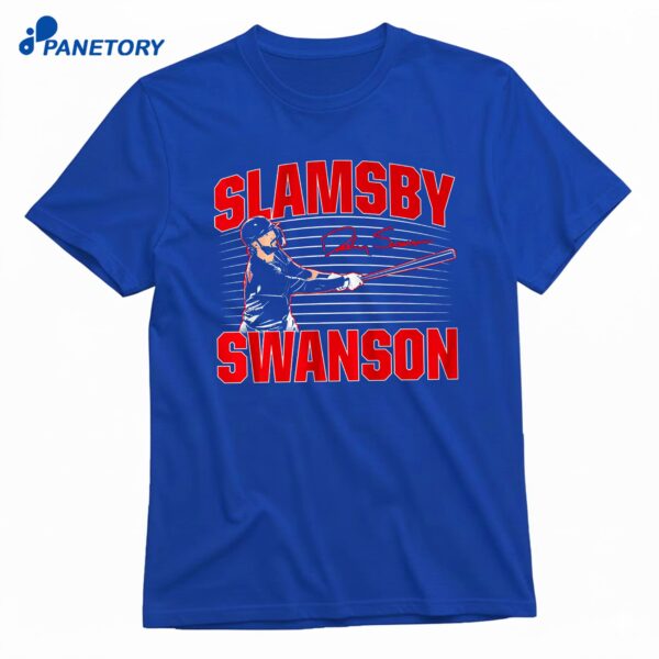 Dansby Swanson Slamsby T-Shirt