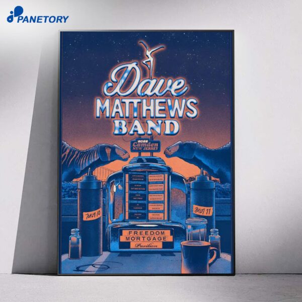 Dave Matthews Band Camden NJ Jul 10-11 2026 Poster