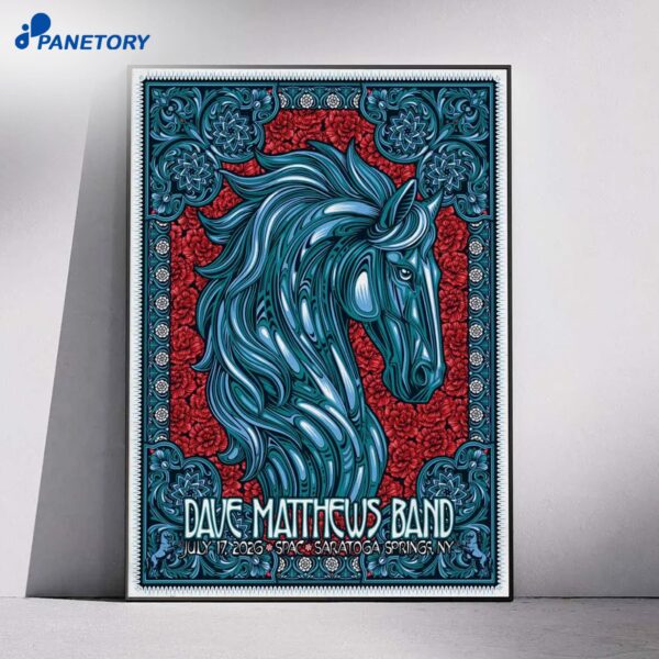Dave Matthews Band Spac Saratoga Springs NY Jul 17 2026 Poster