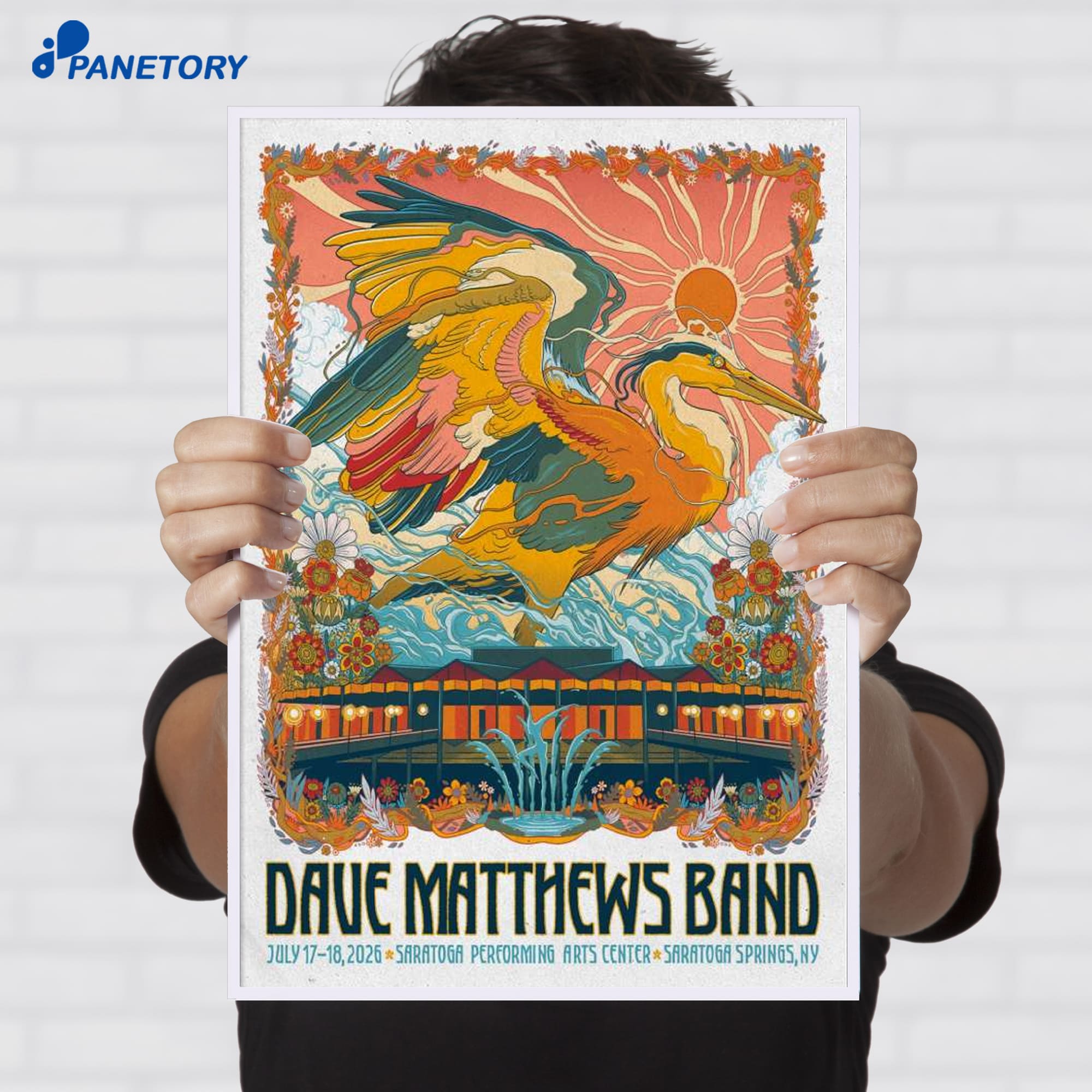 Dave Matthews Band Saratoga Performing Arts Center Jul 17-18 2026 Poster Dave Matthews Band Saratoga Performing Arts Center Jul 17-18 2026 Poster