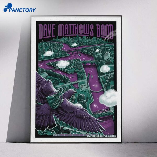 Dave Matthews Band Syracuse NY Tour May 27 2025 Poster