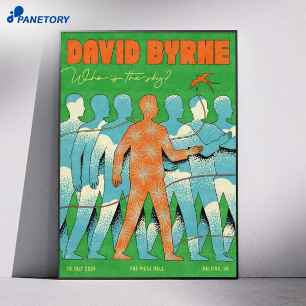 David Byrne Halifax UK Tour Jul 18 2026 Poster