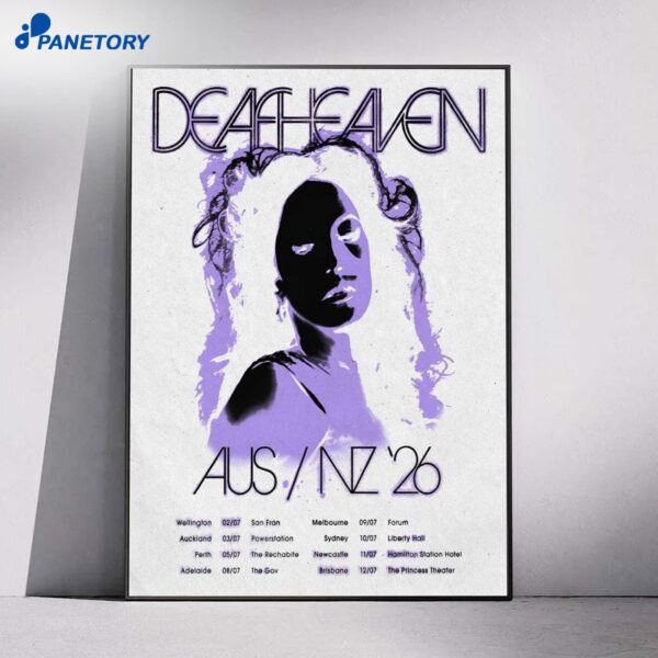 Deafheaven Australia New Zealand Tour 2026 Poster