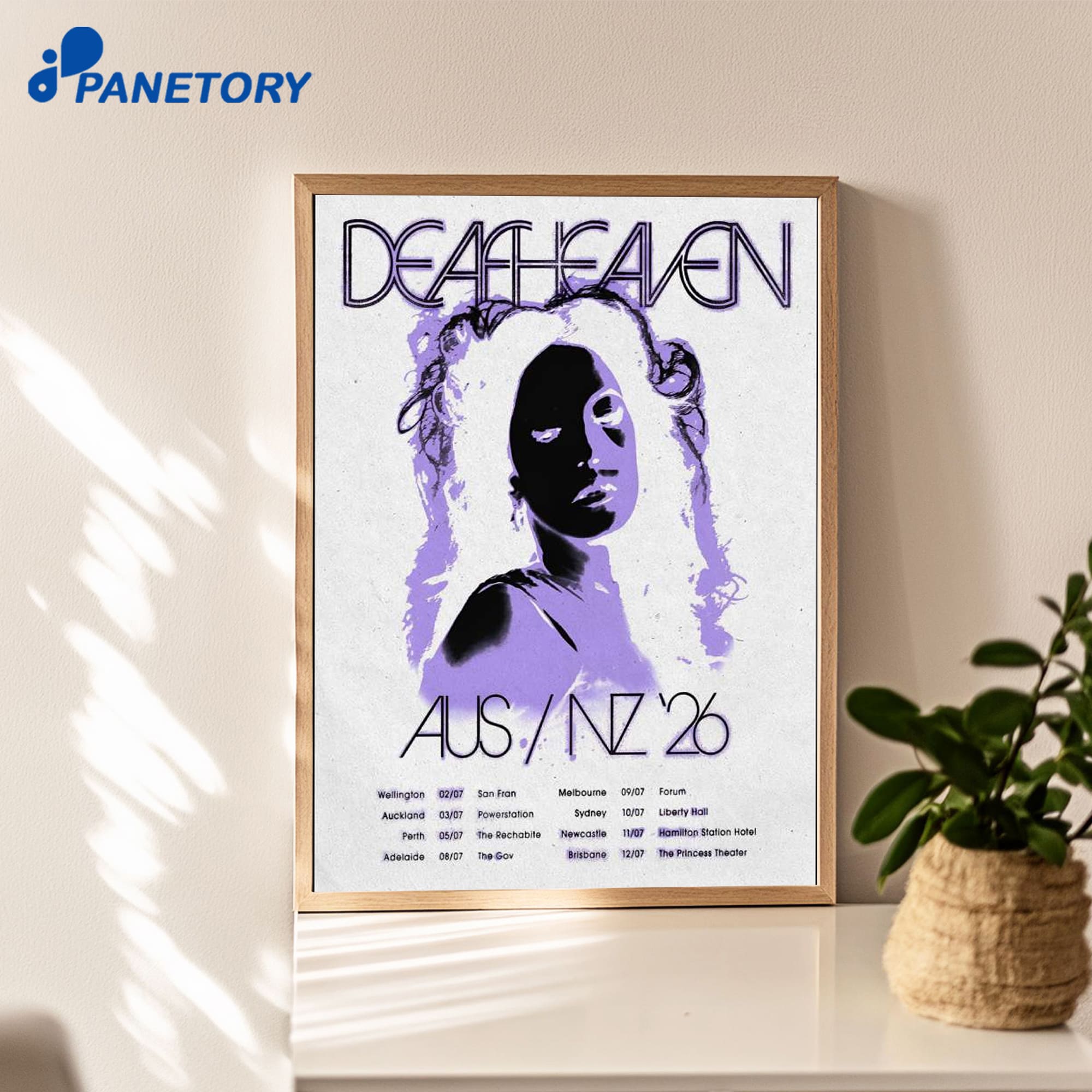 Deafheaven Australia New Zealand Tour 2026 Poster Deafheaven Australia New Zealand Tour 2026 Poster