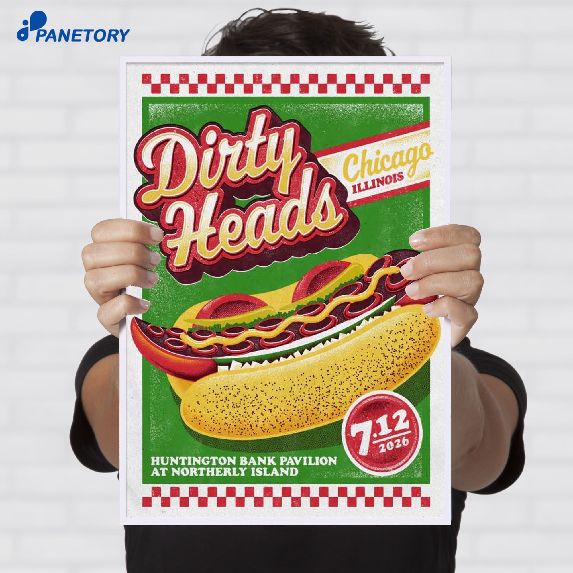 Dirty Heads Huntington Bank Pavilion Chicago Il Jul 12 2026 Poster Dirty Heads Huntington Bank Pavilion Chicago Il Jul 12 2026 Poster