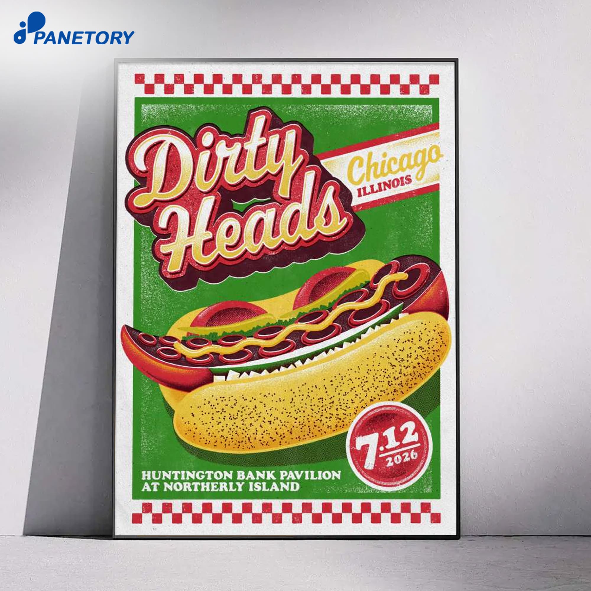 Dirty Heads Huntington Bank Pavilion Chicago Il Jul 12 2026 Poster Dirty Heads Huntington Bank Pavilion Chicago Il Jul 12 2026 Poster