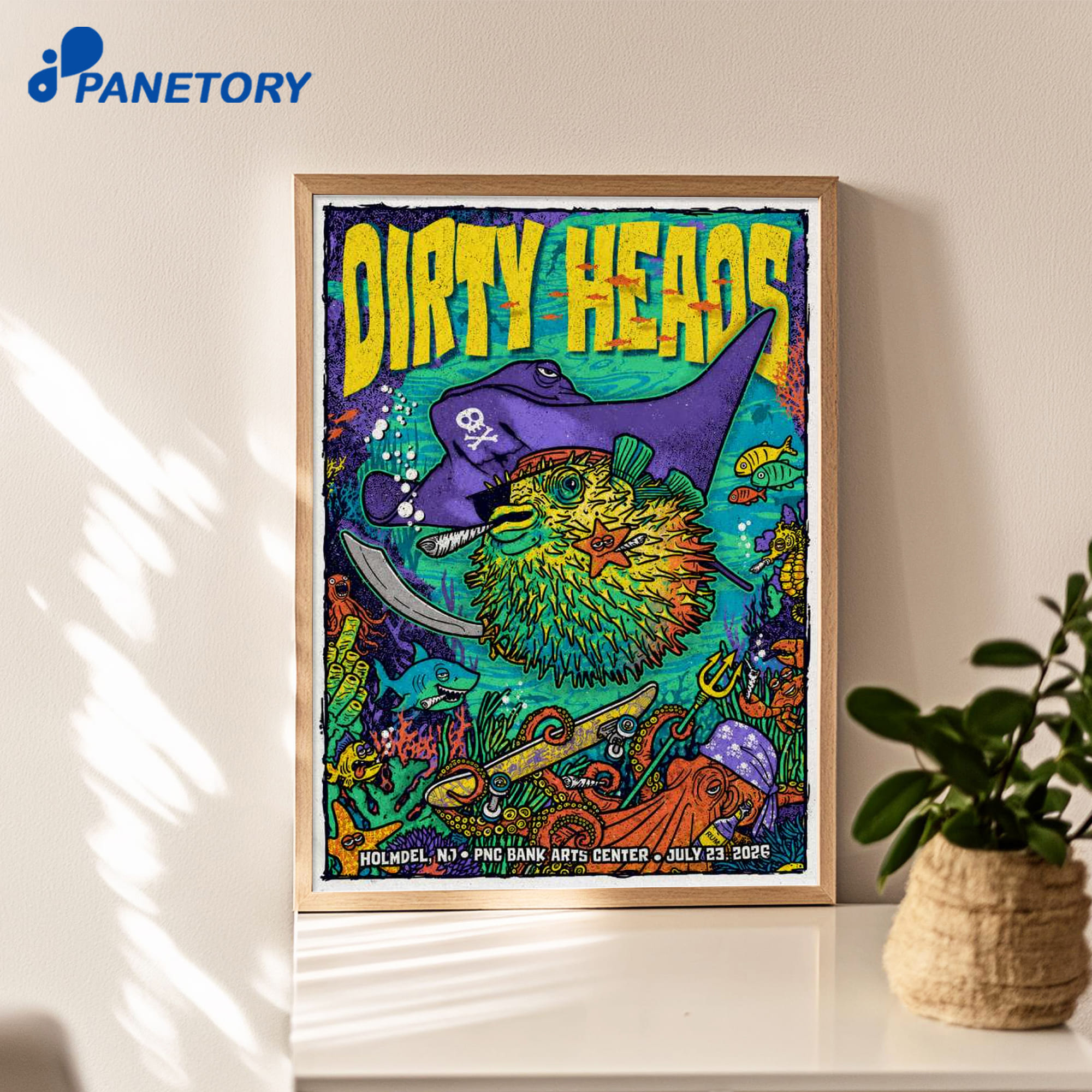 Dirty Heads Pnc Bank Arts Center Holmdel Nj Jul 23 2026 Poster Dirty Heads Pnc Bank Arts Center Holmdel Nj Jul 23 2026 Poster