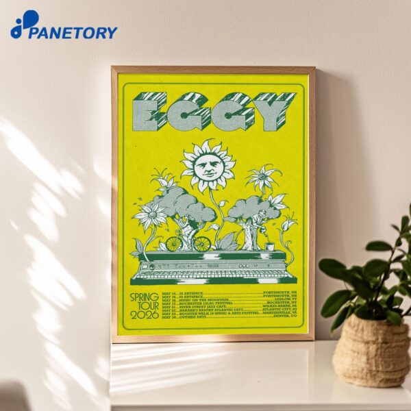 Eggy Tour Spring 2026 Poster