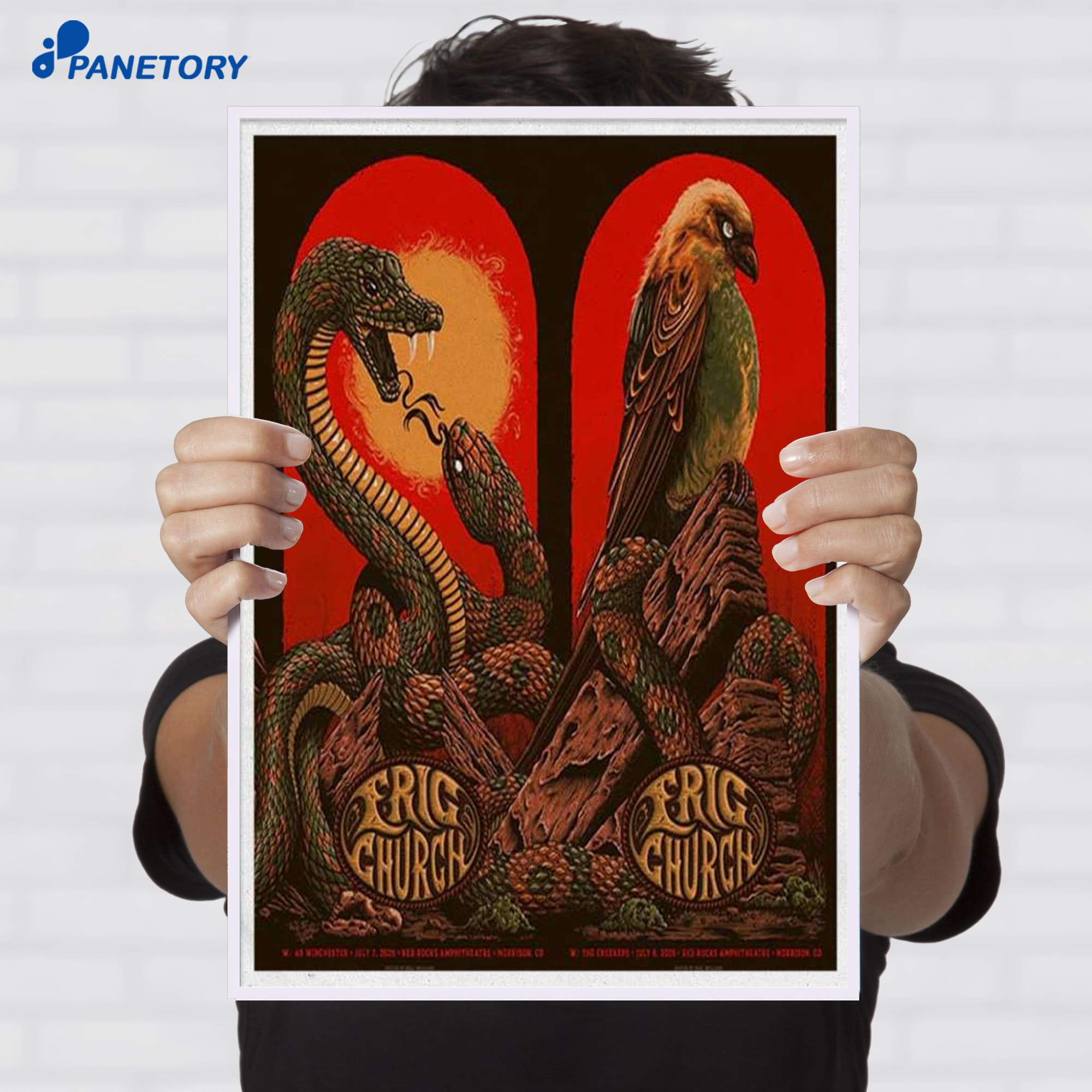 Eric Church Red Rocks Jul 7 8 2026 Poster Eric Church Red Rocks Jul 7 8 2026 Poster