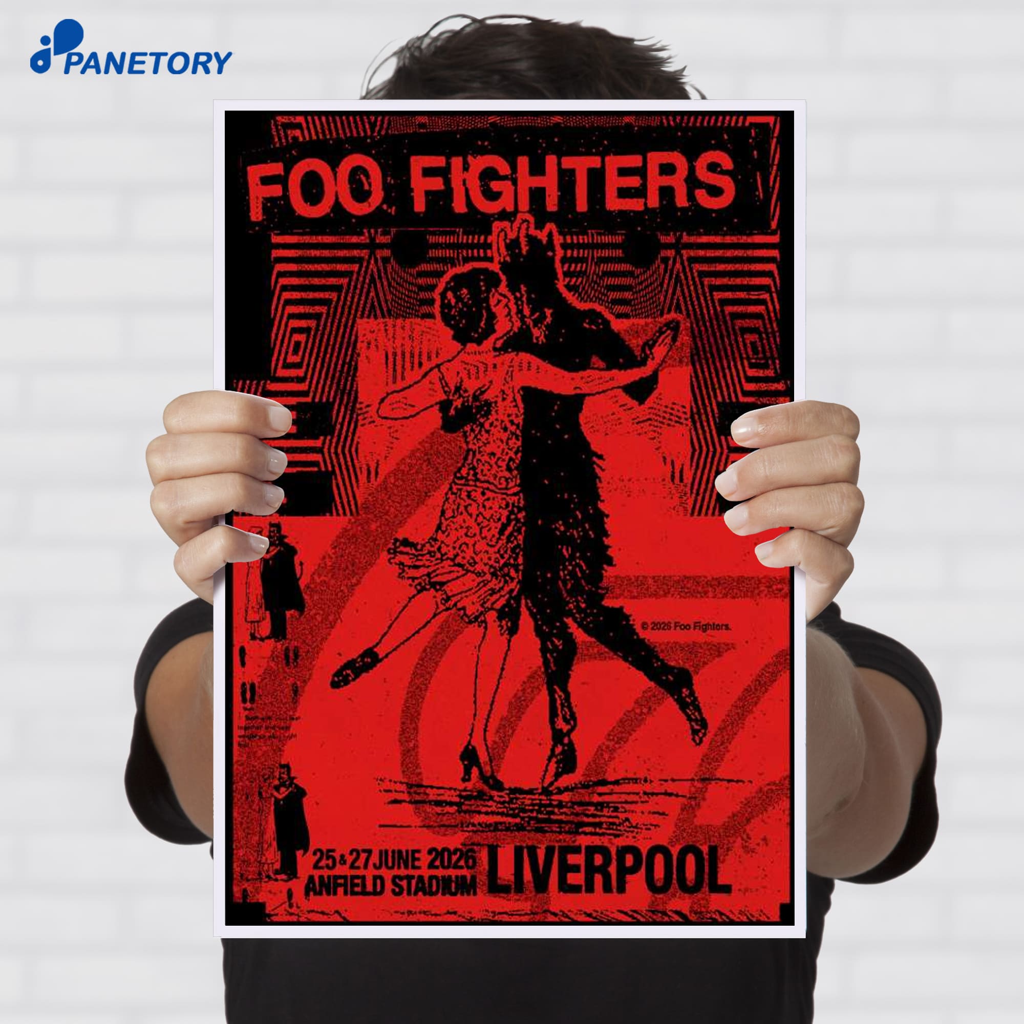 Foo Fighters Tour Anfield Jun 25Th And 27Th 2026 Poster Foo Fighters Tour Anfield Jun 25Th And 27Th 2026 Poster