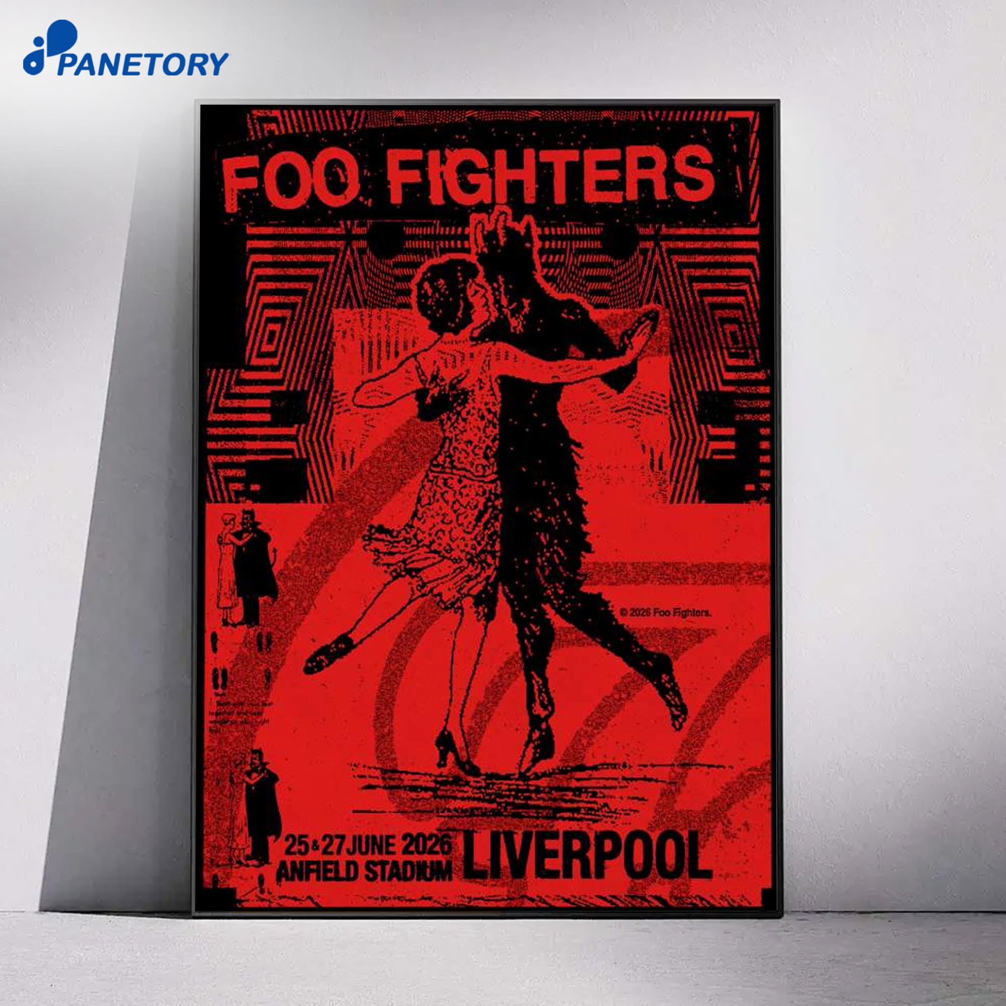 Foo Fighters Tour Anfield Jun 25Th And 27Th 2026 Poster Foo Fighters Tour Anfield Jun 25Th And 27Th 2026 Poster