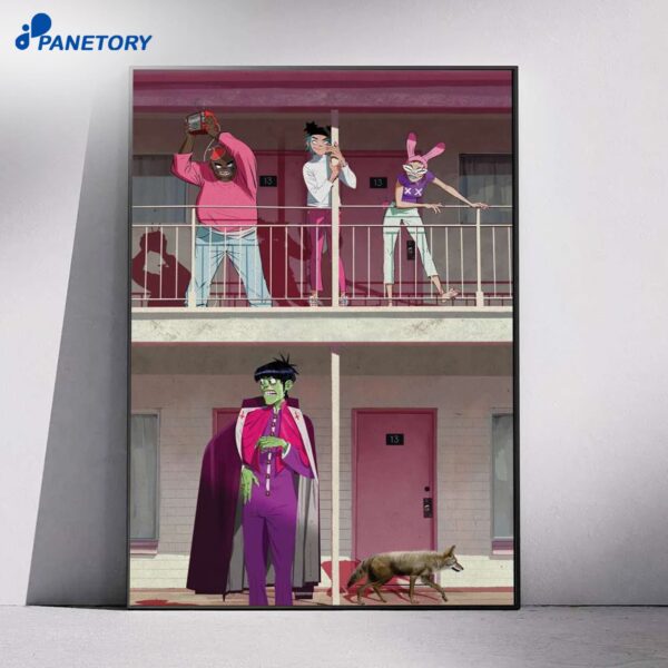 Gorillaz Motel Poster