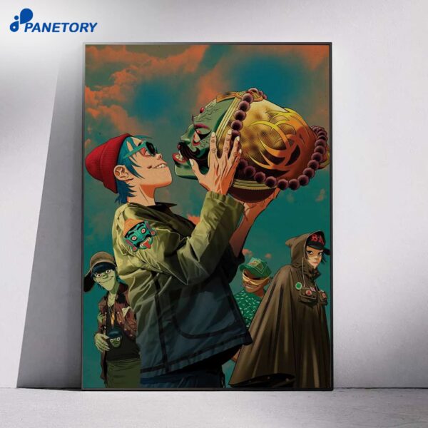 Gorillaz Mountain Head Poster