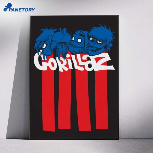 Gorillaz Pez Heads Poster