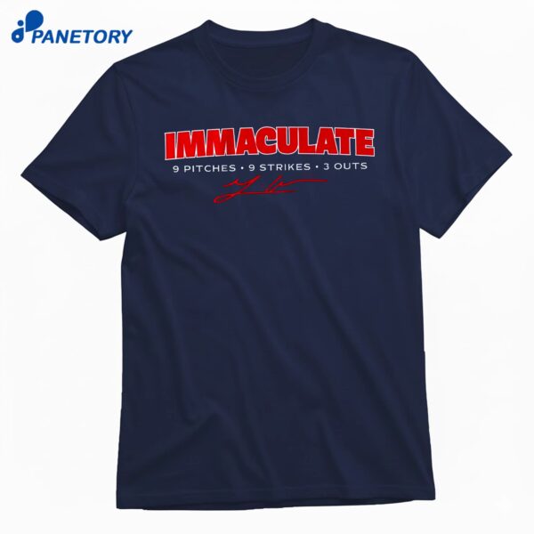 Gavin Williams The Immaculate Inning T-Shirt