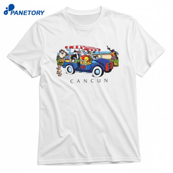 Harry Styles Looney Tunes Cancun Golf Cart T-Shirt