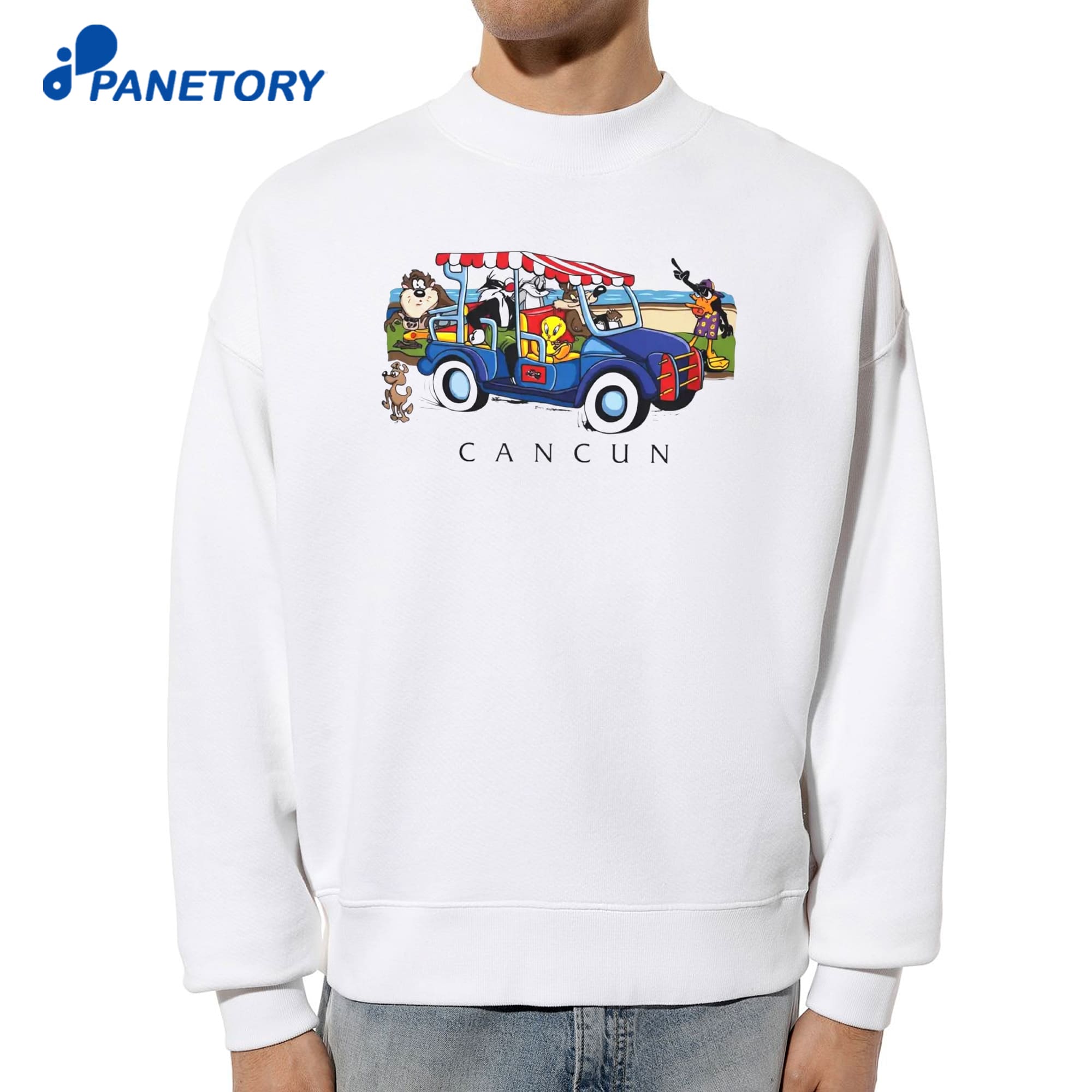 Harry Styles Looney Tunes Cancun Golf Cart T-Shirt 6 Harry Styles Looney Tunes Cancun Golf Cart T-Shirt 2