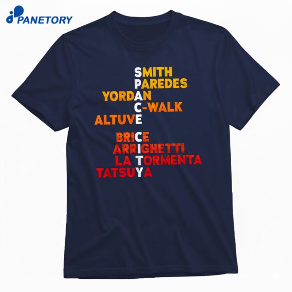 Houston Baseball Space City Names 2026 T-Shirt
