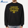 I Survived The 33 Point Comeback Minnesota Football T-Shirt 2