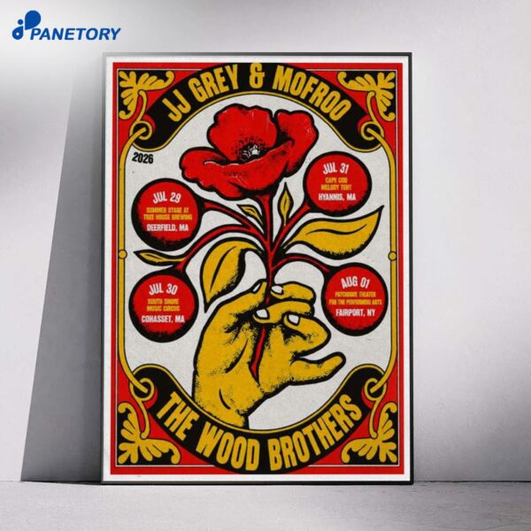 JJ Grey Mofro Wood Brothers Summer Concert 2026 Poster