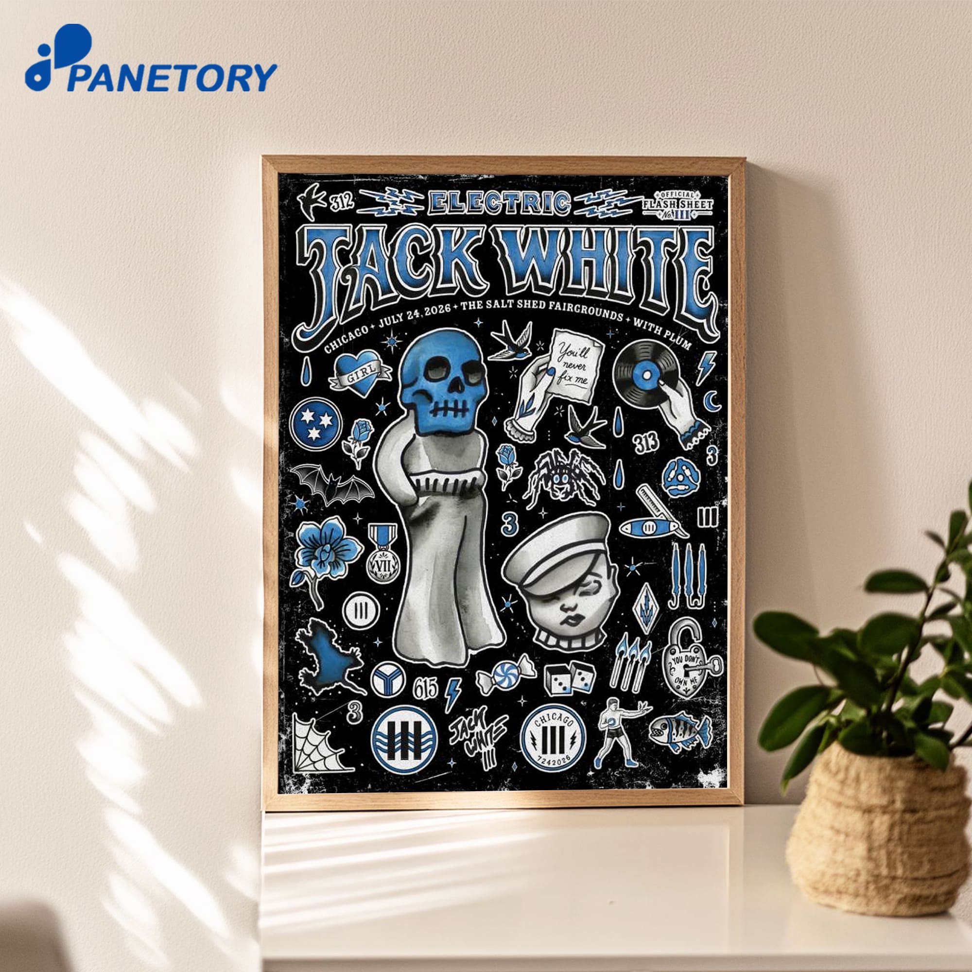 Jack White Chicago Il Jul 24 2026 Poster Jack White Chicago Il Jul 24 2026 Poster