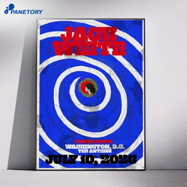 Jack White Washington DC Jul 10 2026 Poster