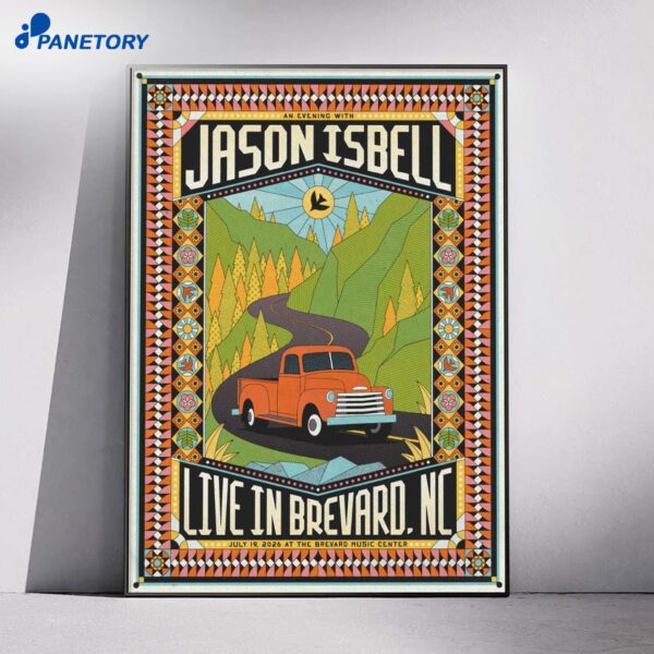 Jason Isbell Brevard NC Jul 19 2026 Poster