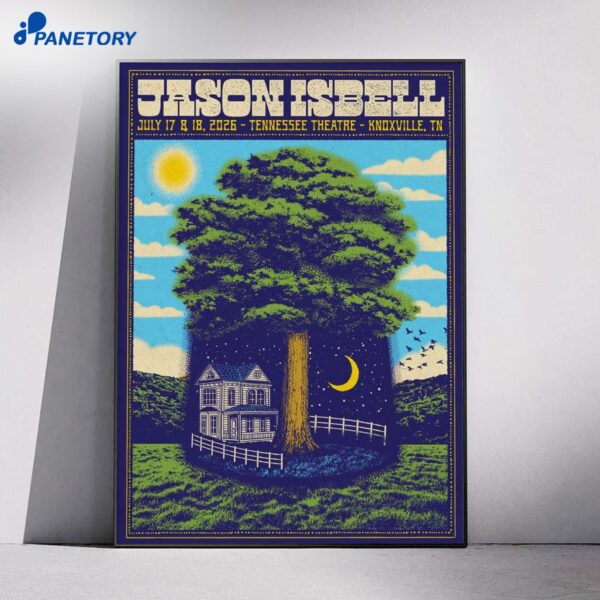 Jason Isbell Knoxville TN Jul 17-18 2026 Poster
