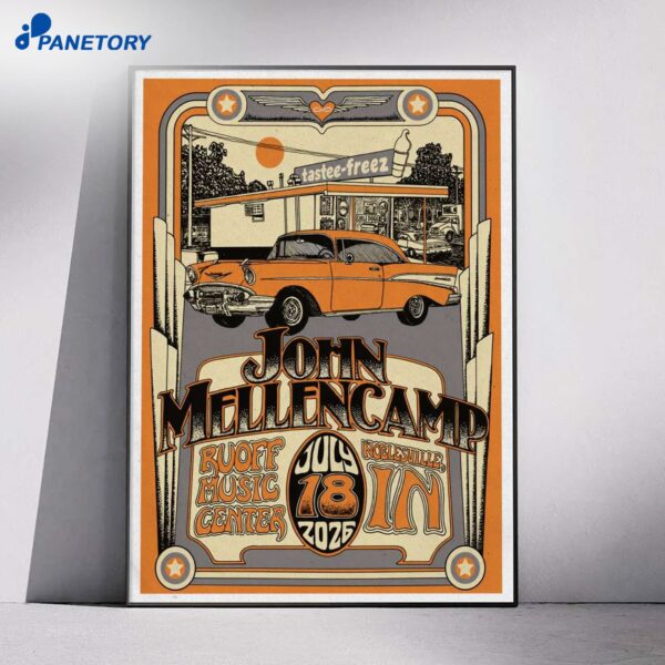 John Mellencamp Ruoff Music Center Noblesville IN Jul 18 2026 Poster