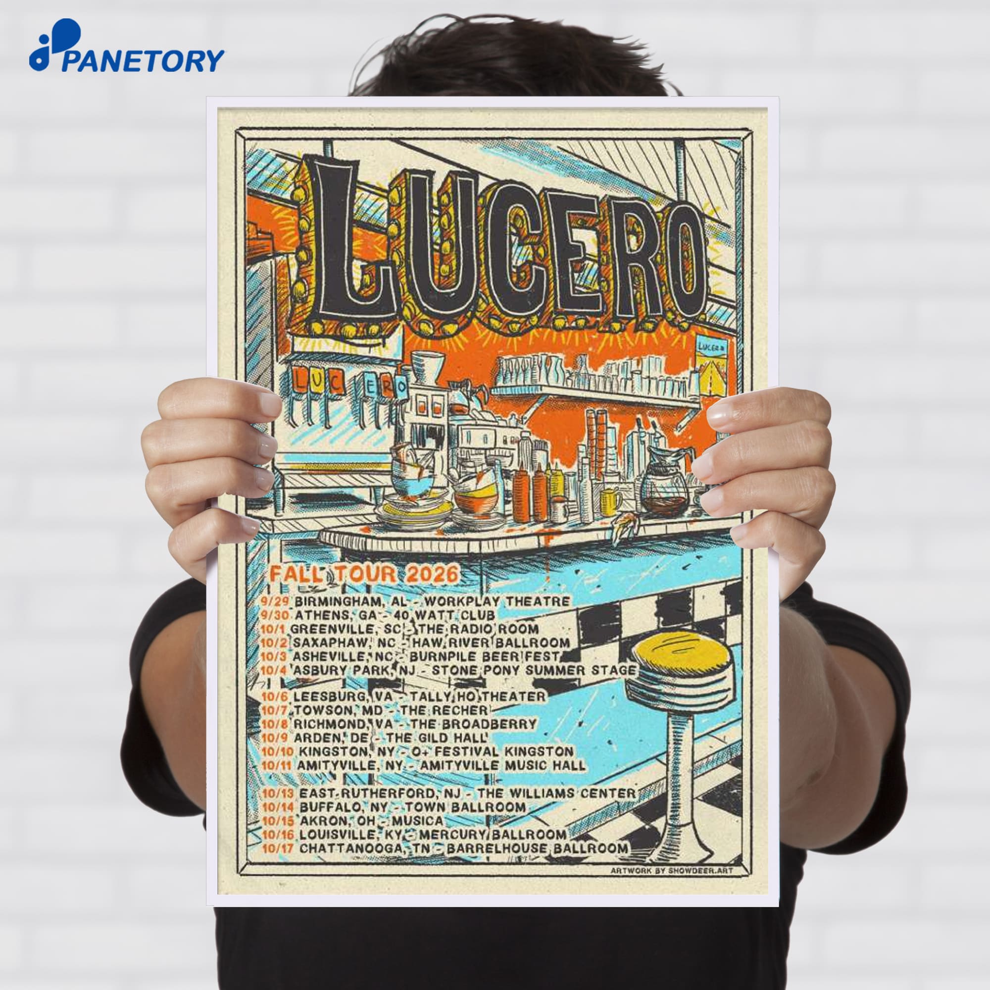 Lucero Fall Tour 2026 Poster Lucero Fall Tour 2026 Poster