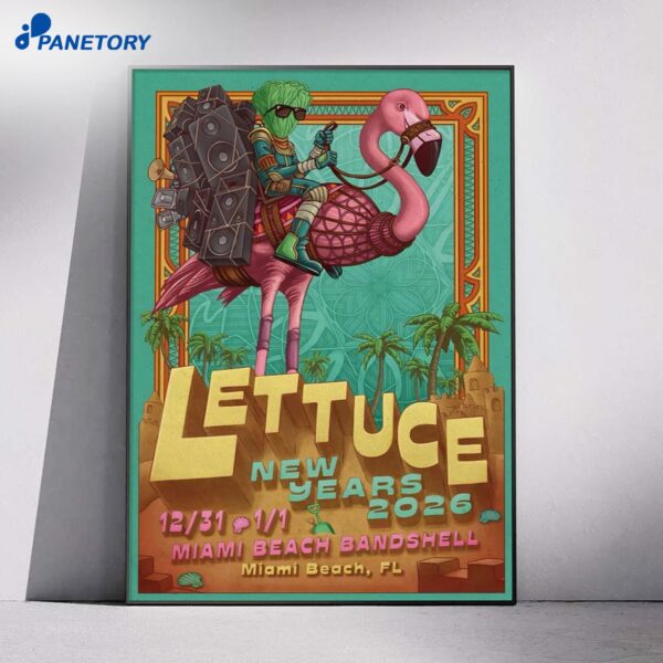 Lettuce Nye Miami Beach FL 2027 Poster
