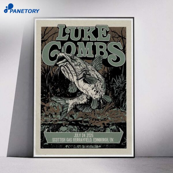 Luke Combs Edinburgh UK Jul 24 2026 Poster