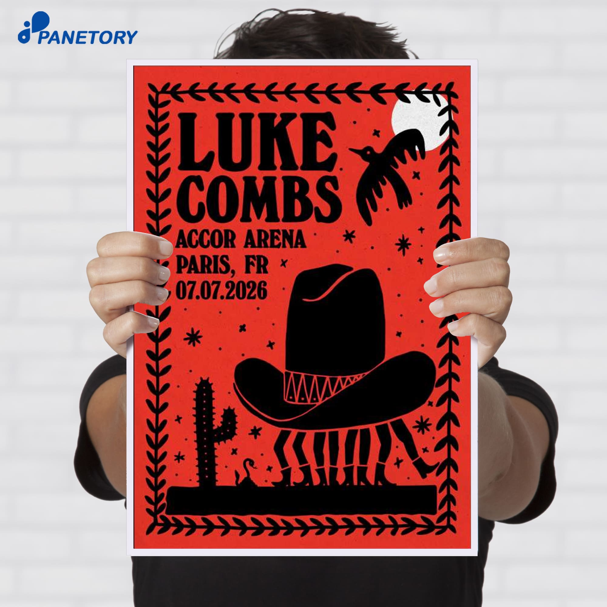Luke Combs Paris France Event Jul 7 2026 Poster Luke Combs Paris France Event Jul 7 2026 Poster