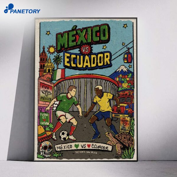 Mexico Vs. Ecuador MI Tierrajan 30 2026 Poster