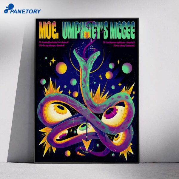 Moe. And Umphrey's Mcgee Charleston SC Jul 12 2026 Poster