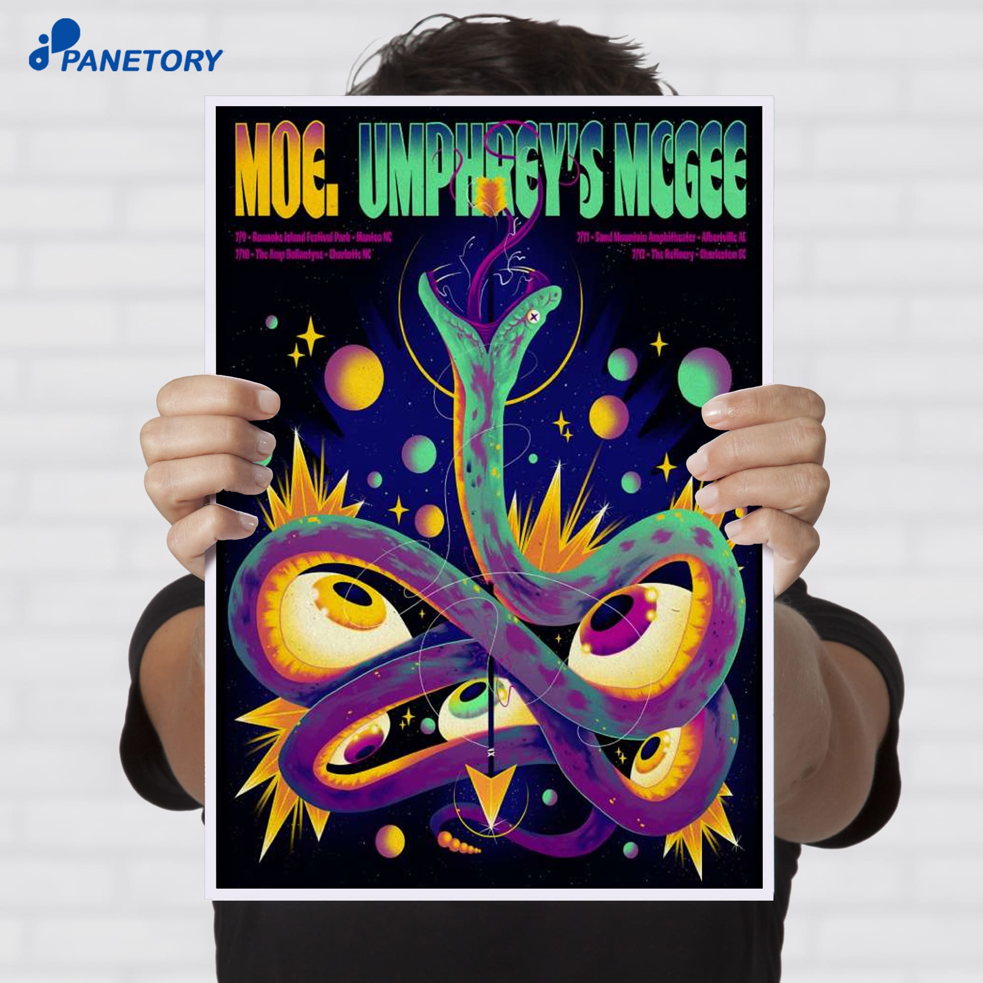 Moe. And Umphrey'S Mcgee Charleston Sc Jul 12 2026 Poster Moe. And Umphrey'S Mcgee Charleston Sc Jul 12 2026 Poster