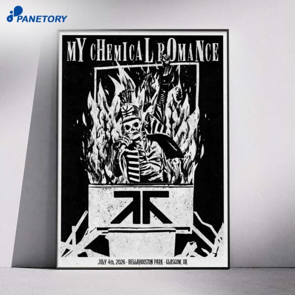 My Chemical Romance Glasgow UK Jul 4 2026 Poster