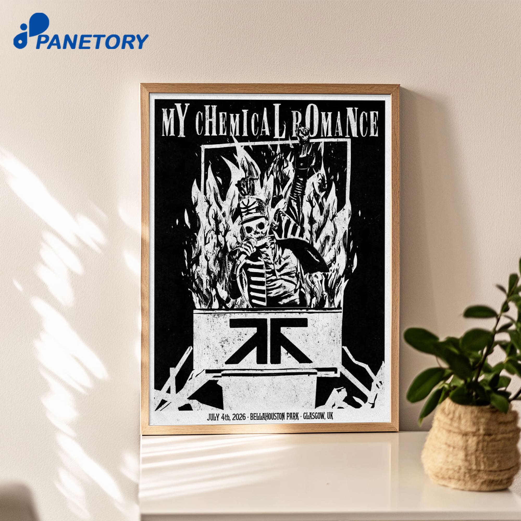 My Chemical Romance Glasgow Uk Jul 4 2026 Poster My Chemical Romance Glasgow Uk Jul 4 2026 Poster