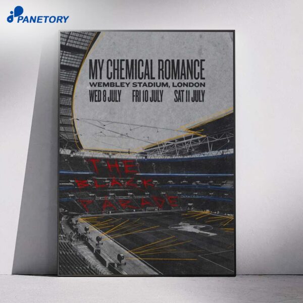 My Chemical Romance London UK Jul 8-11 2026 Poster